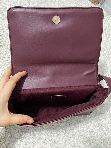 Mango bordo çanta - Görsel 8