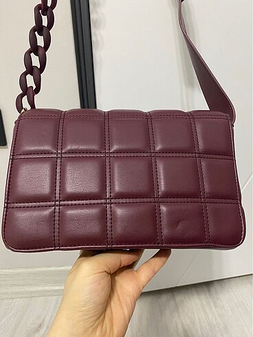 Mango bordo çanta - Görsel 5