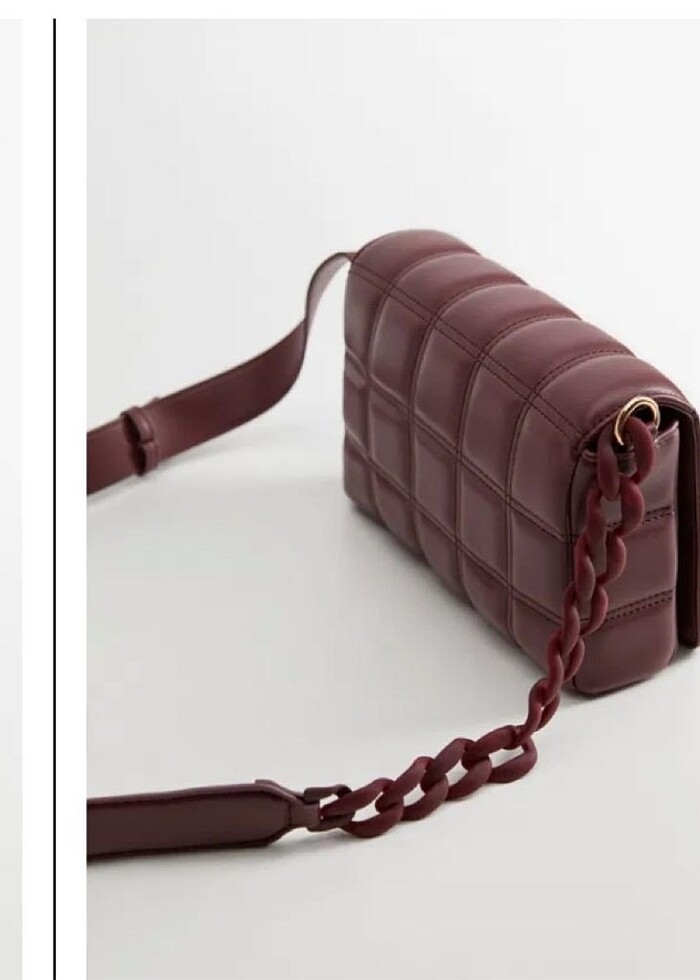 Mango bordo çanta - Görsel 2
