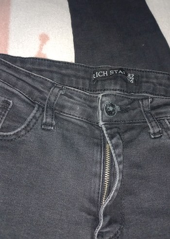 Siyah Kadın Dar Kesim Midi Boy Kot Pantolon - Görsel 3