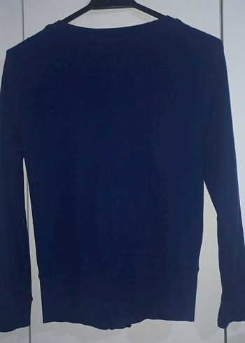 Düğmeli Lacivert Kadın Hırka - Görsel 3