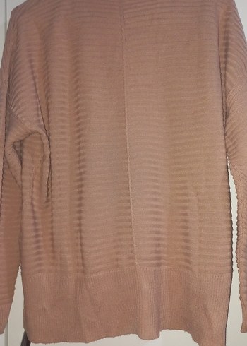 Bej Kadın Triko Uzun Kollu Kazak - Görsel 3