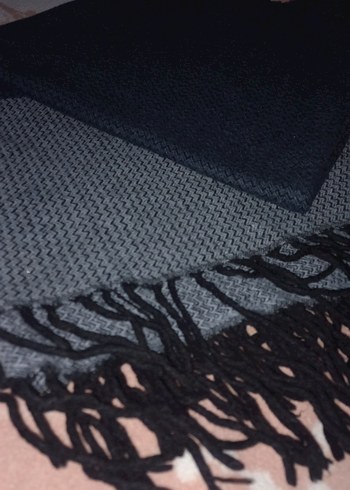 Erkek Bohem Gri Midi Atkı - Görsel 2