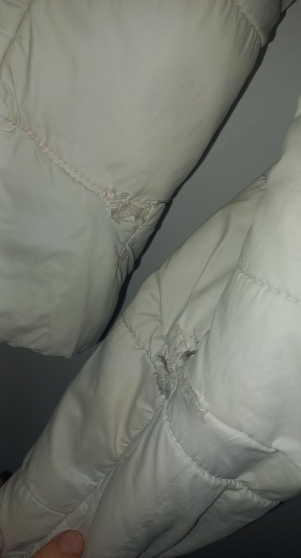 Beyaz Kapitone Kadın Mont - Görsel 4