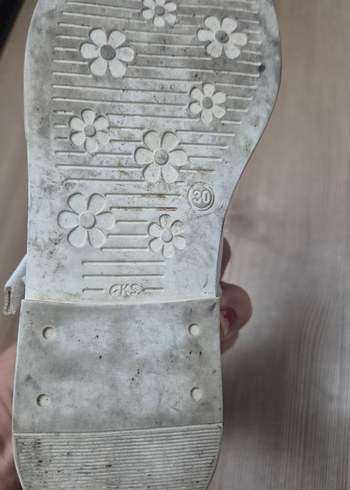 Beyaz Tokalı Kız Çocuk Babet Ayakkabı - Görsel 6