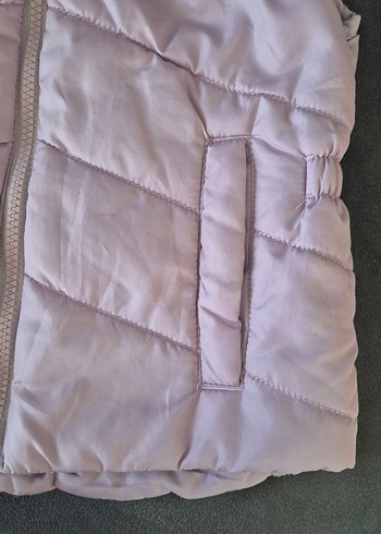 Kız Çocuk mor lila Fermuarlı Yelek - Görsel 5