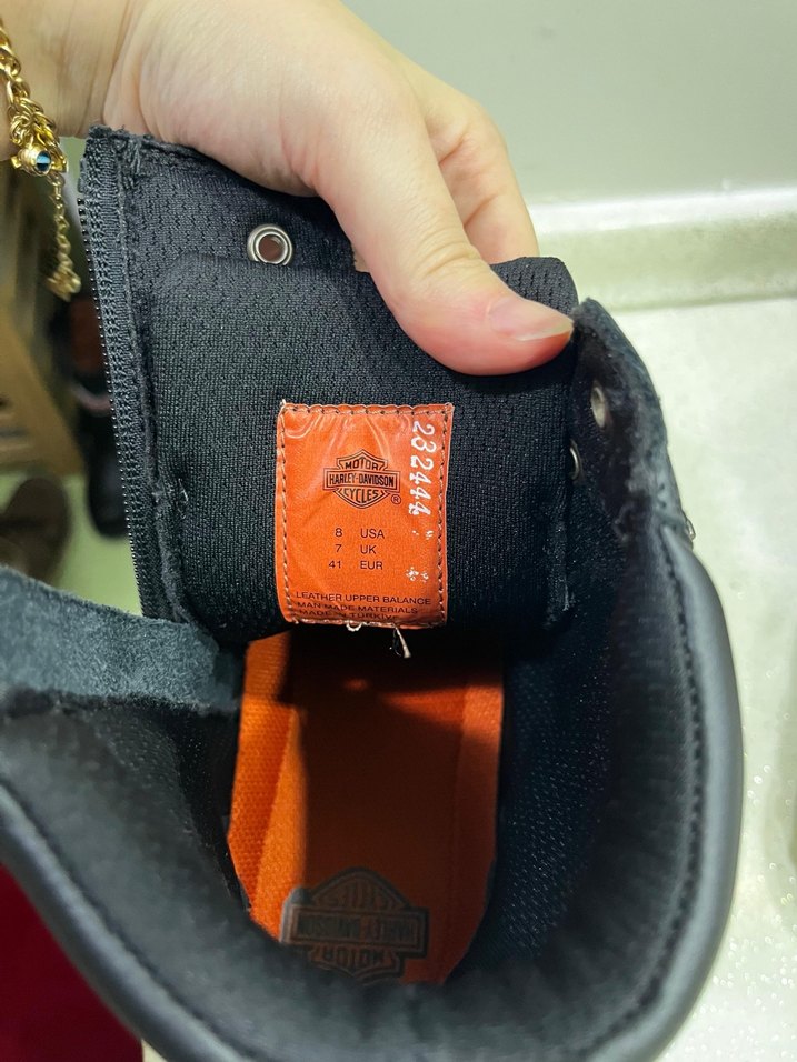 Harley davıdson Siyah Erkek Deri Biker Botlar - Görsel 4