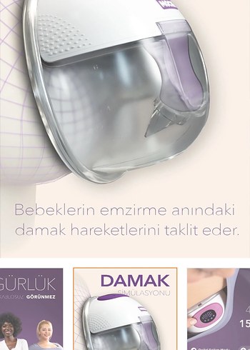 Mochi Giyilebilir Göğüs Pompası - Tekli, Mor - Görsel 7