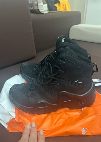 Siyah Bağcıklı Erkek/Kadın Biker Bot - Görsel 3