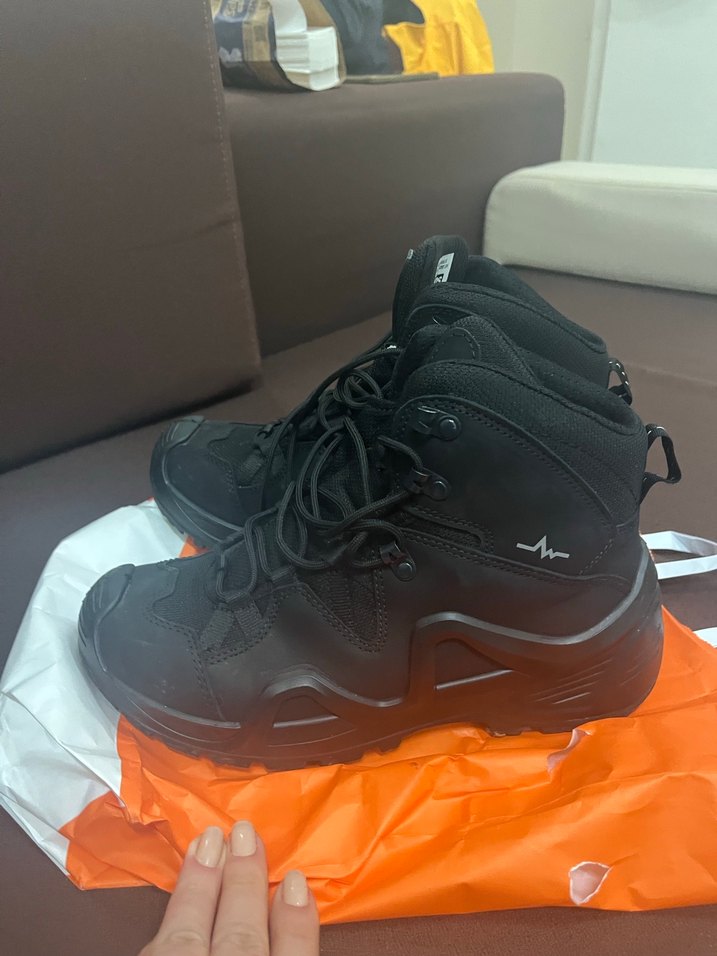 Siyah Bağcıklı Erkek/Kadın Biker Bot - Görsel 3