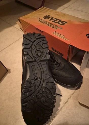 Siyah Erkek Outdoor Spor Ayakkabı Velcro - Görsel 4