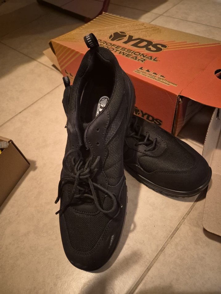 Siyah Erkek Outdoor Spor Ayakkabı Velcro - Görsel 3