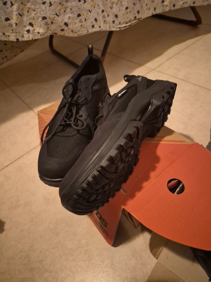 Siyah Erkek Outdoor Spor Ayakkabı Velcro - Görsel 5