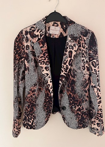 Yılan Desenli Kadın Blazer Ceket