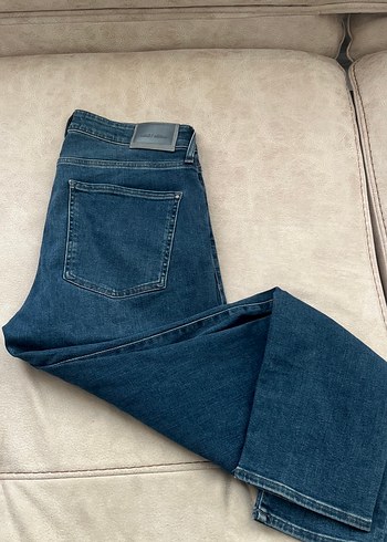 Erkek Mavi Denim Normal Kesim Jean