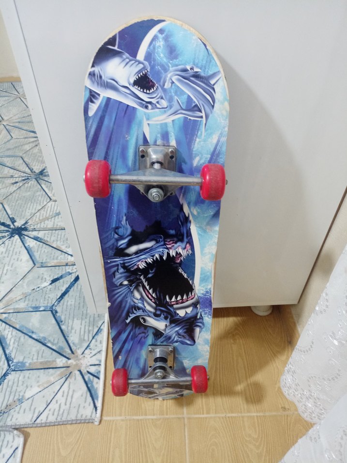 Karanlık Mavi büyük boy Kaykay - Görsel 2