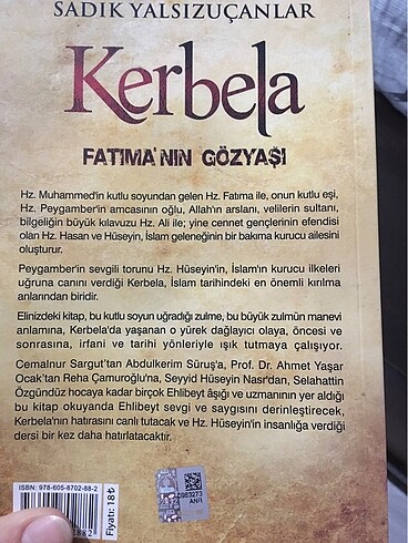 Kerbela Fatımanın göz yaşı sadık yalsızuçanlar