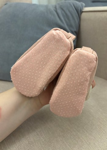 Kız Bebek Bej Polar İlk Adım Ayakkabısı - Görsel 2