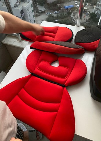 KRAFT Renkli Kırmızı Çocuk Oto Koltuğu - Görsel 2