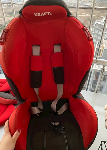 KRAFT Renkli Kırmızı Çocuk Oto Koltuğu - Görsel 6