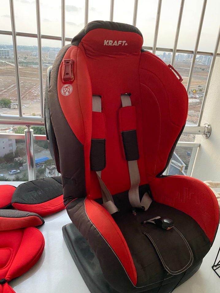 KRAFT Renkli Kırmızı Çocuk Oto Koltuğu - Görsel 4