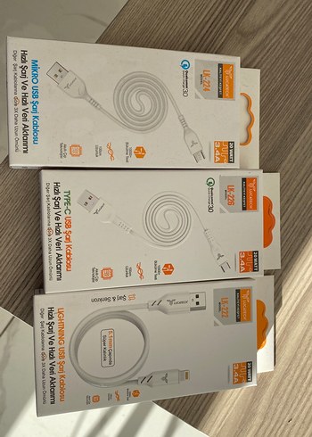 MiRO Beyaz USB Şarj Kablosu LK-22E - Görsel 2