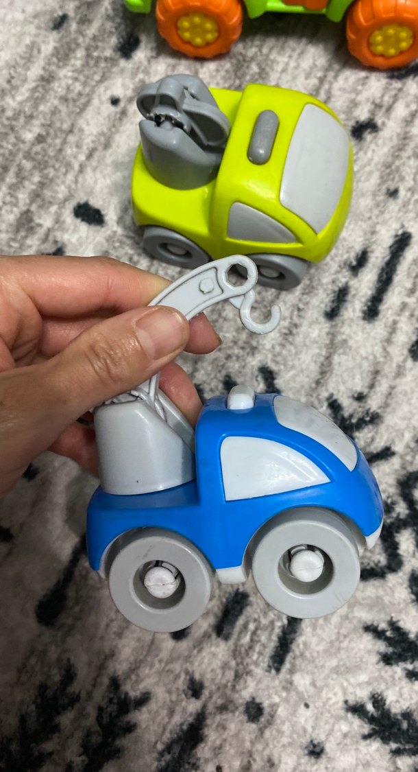 Renkli Mini Oyuncak Vinç Arabalar - Görsel 3