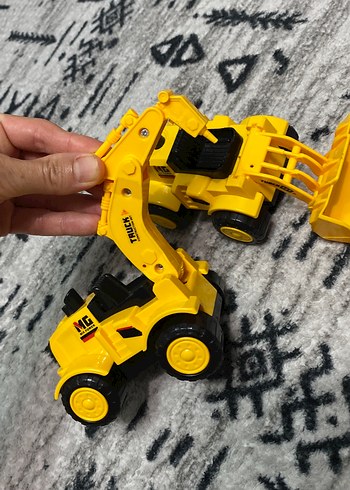 Sarı Oyuncak İş Makineleri Seti