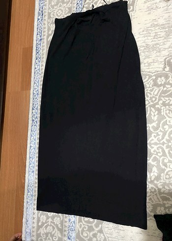 Siyah Drapeli Uzun Kolsuz - Görsel 3