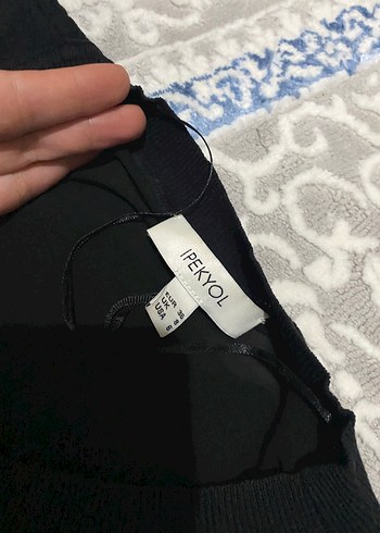 Siyah Drapeli Uzun Kolsuz - Görsel 2