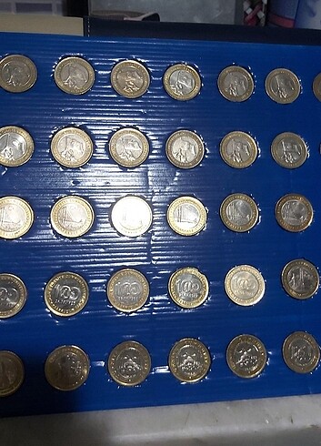 diğer Beden çeşitli Renk Karışık 1 tl madeni para