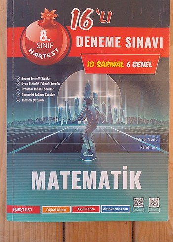 8. Sınıf Matematik 16'lı Deneme Sınavı Kitabı
