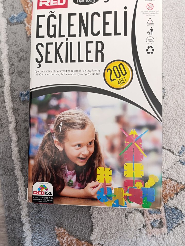 Eğlenceli Şekiller Eğitici Oyuncak - 200 Parça - Görsel 2
