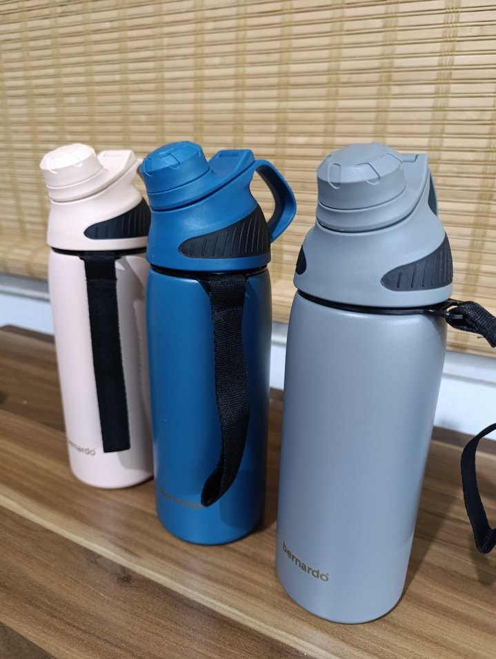 Bernardo Çocuk Termos matara - Mavi ve Gri - Görsel 3