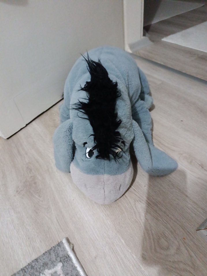 Gri Peluş Eşek Oyuncak orjinal eeyore - Görsel 2
