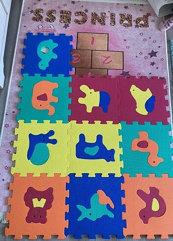  Beden Renk Karo yer puzzle oyuncak mat puzzle
