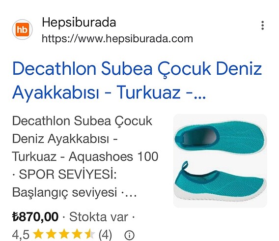 Havuz deniz ayakkabısı