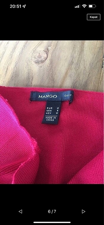 Mango Kırmızı büstiyer