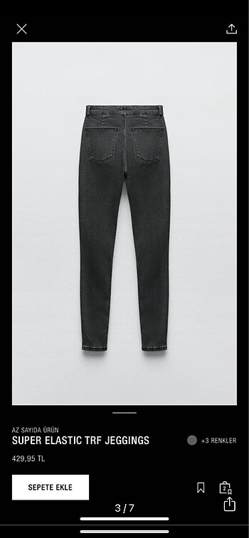 m Beden Zara esnek jean