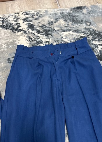 Diğer Lacivert Kadın Denim Kumaş Pantolon