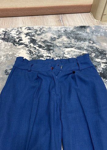 s Beden Lacivert Kadın Denim Kumaş Pantolon