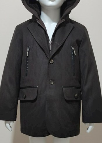 #Doctorjunior# Düğmeli beden 10 yaş Erkek Çocuk Kahverengi Kaban - Görsel 4