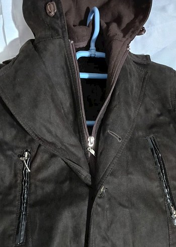 #Doctorjunior# Düğmeli beden 10 yaş Erkek Çocuk Kahverengi Kaban - Görsel 2