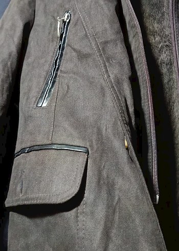 #Doctorjunior# Düğmeli beden 10 yaş Erkek Çocuk Kahverengi Kaban - Görsel 5