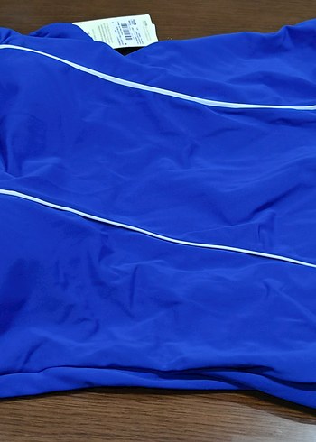 EROS YENİ ETİKETLİ Mavi Drapeli Kadın Mayo - Görsel 6