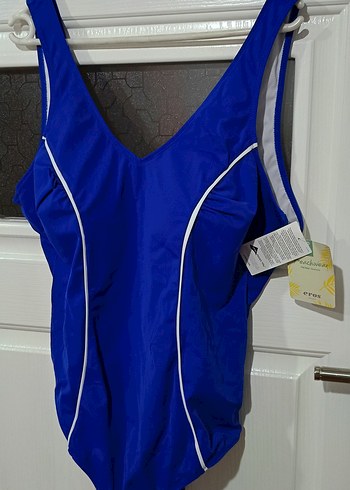 EROS YENİ ETİKETLİ Mavi Drapeli Kadın Mayo - Görsel 16