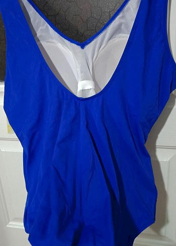 EROS YENİ ETİKETLİ Mavi Drapeli Kadın Mayo - Görsel 2