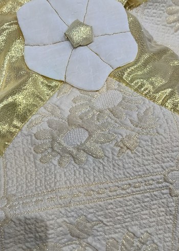 SIFIR 70 LER SONU,VİNTAGE SİMLİ SATEN PAMUKLU YATAKÖRTÜSÜ TAKIMI - Görsel 14