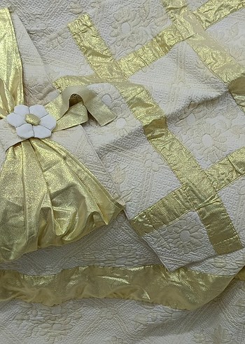 SIFIR 70 LER SONU,VİNTAGE SİMLİ SATEN PAMUKLU YATAKÖRTÜSÜ TAKIMI - Görsel 7