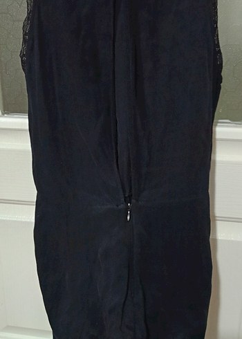 YENİ MNG Siyah Kolsuz şort Mini Tulum - Görsel 10